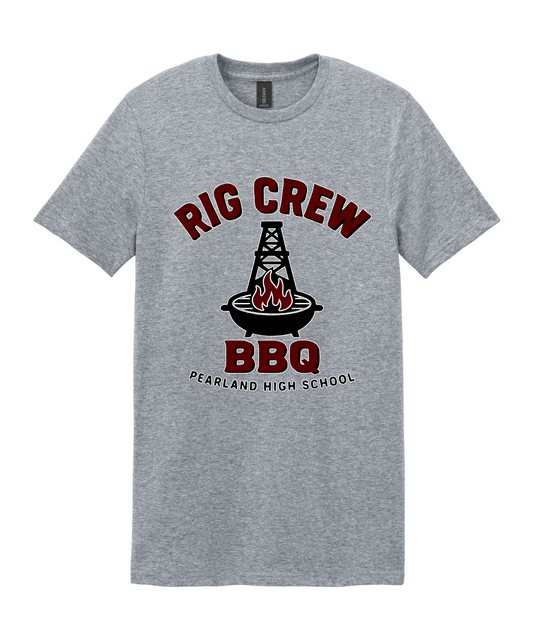 PHS BBQ Cook Team - PHS Rig Crew Logo Cotton Tee - Sport Grey