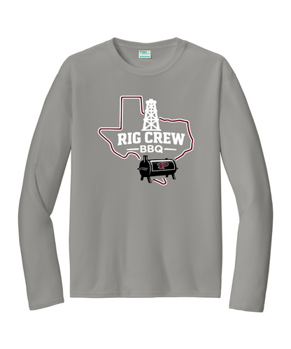 PHS BBQ Cook Team - PHS Rig Crew Logo Performance Long Sleeve Tee