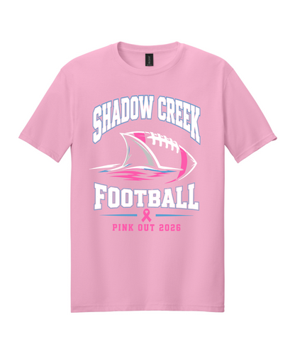Shadow Creek High School- Football Pink Out 2026 Cotton Tee