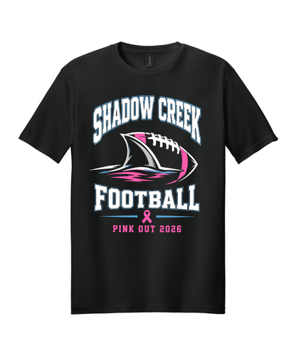 Shadow Creek High School- Football Pink Out 2026 Cotton Tee