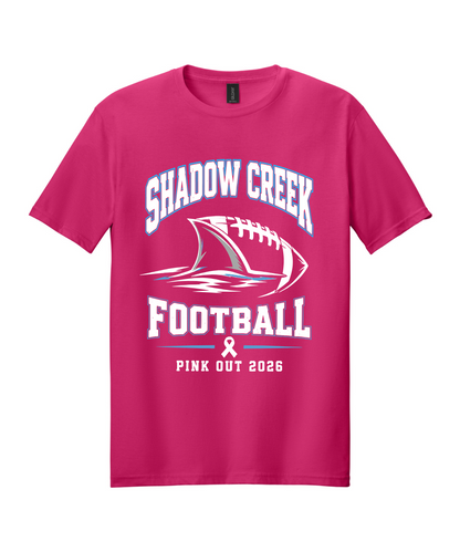 Shadow Creek High School- Football Pink Out 2026 Cotton Tee