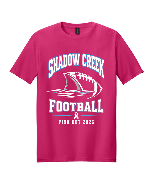 Shadow Creek High School- Football Pink Out 2026 Cotton Tee