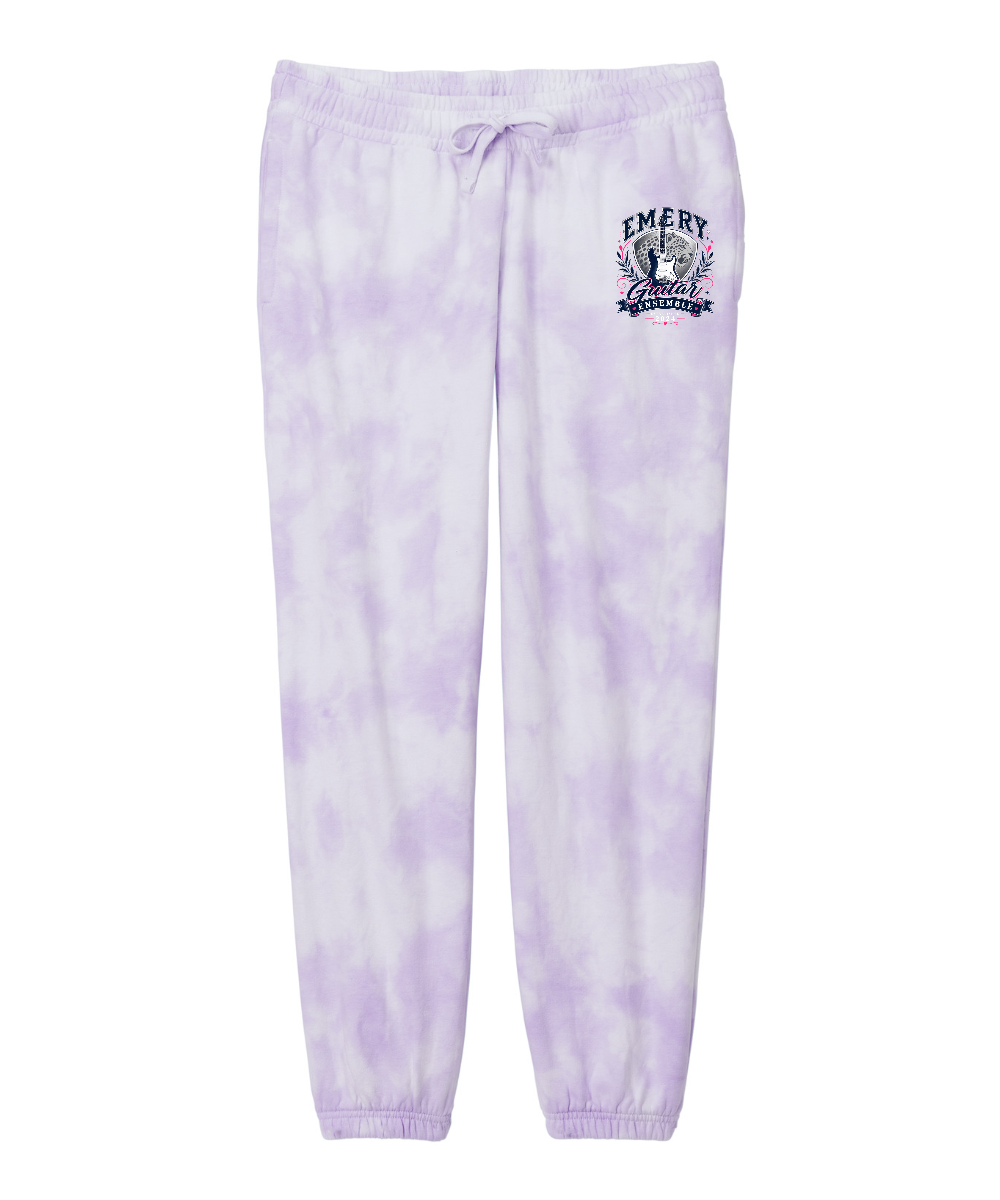 Emery Weiner Guitar Ensemble-Women's Beach Wash® Cloud Tie-Dye Girls Sweatpant