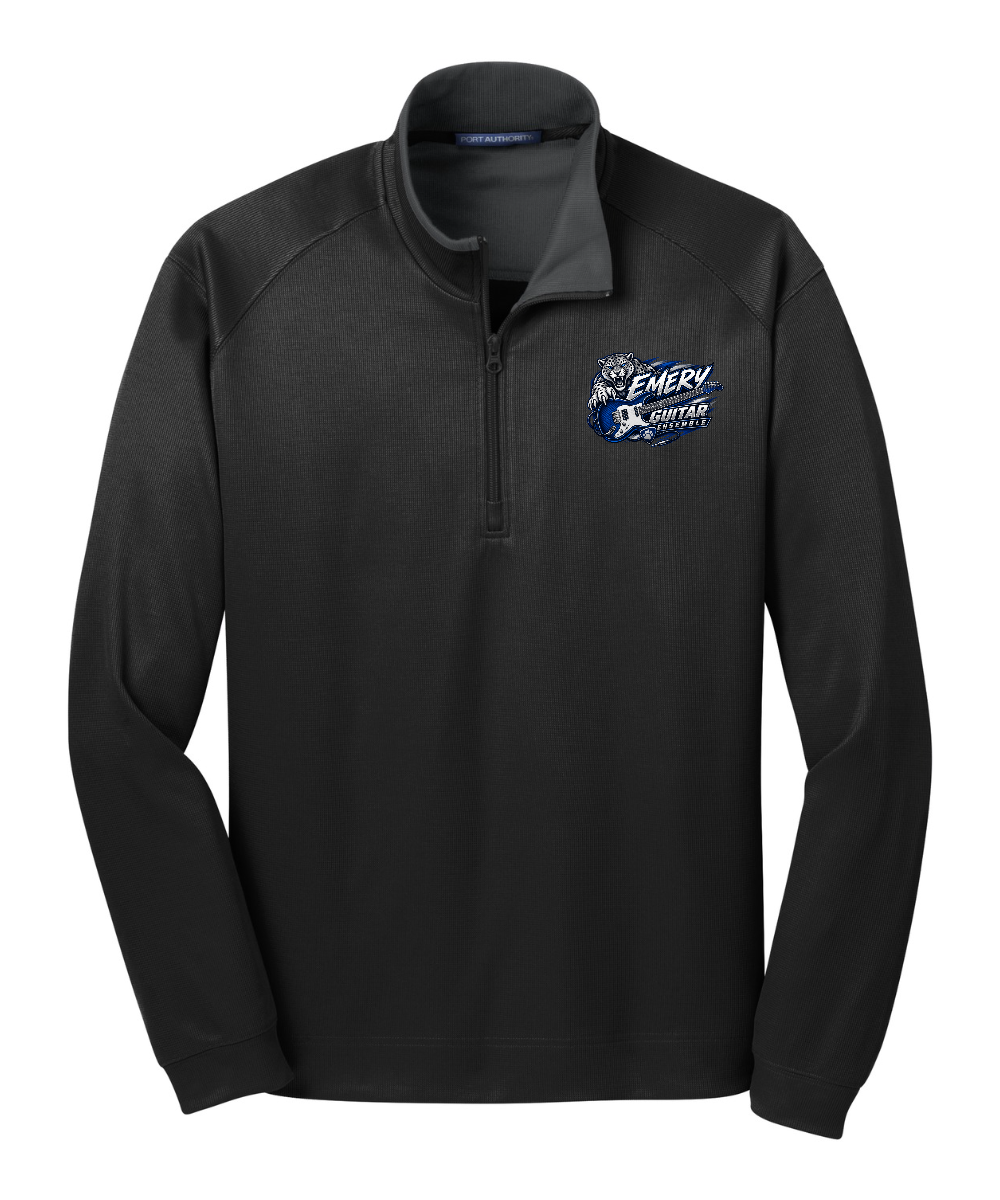 Emery Weiner Guitar Ensemble- Strong Logo Textured Quarter Zip Pullover
