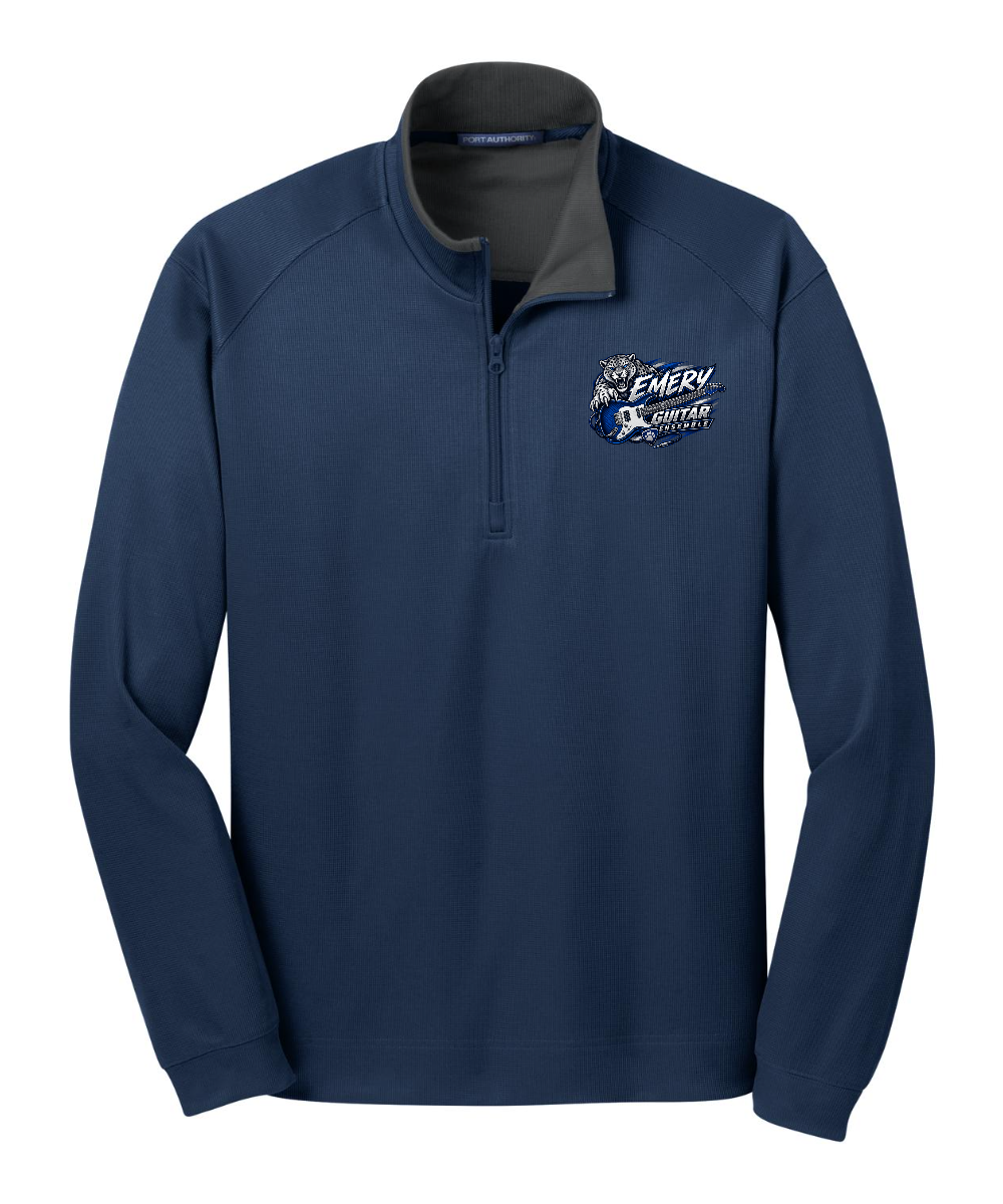 Emery Weiner Guitar Ensemble- Strong Logo Textured Quarter Zip Pullover