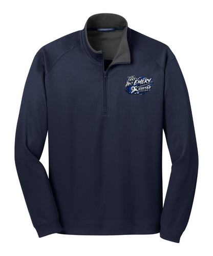 Emery Weiner Guitar Ensemble- Strong Logo Textured Quarter Zip Pullover
