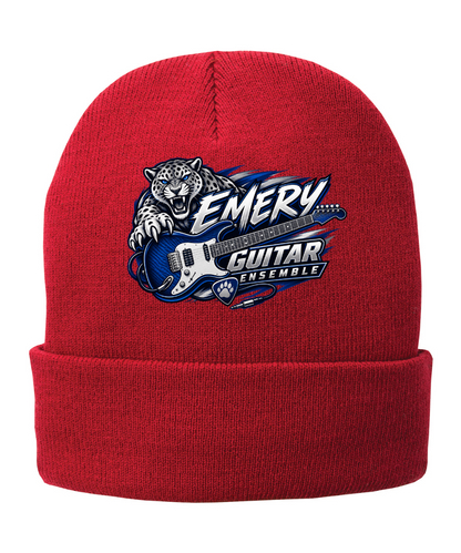 Emery Weiner Guitar Ensemble- Embroidered Sports Logo Fleece Lined Beanies