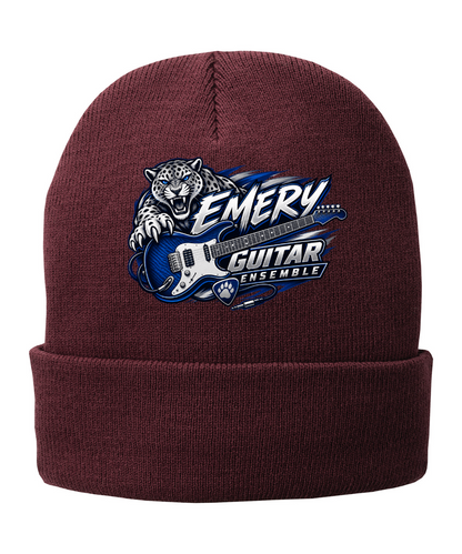 Emery Weiner Guitar Ensemble- Embroidered Sports Logo Fleece Lined Beanies