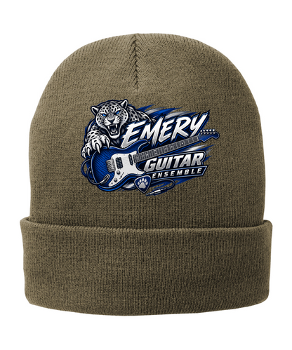 Emery Weiner Guitar Ensemble- Embroidered Sports Logo Fleece Lined Beanies