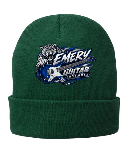 Emery Weiner Guitar Ensemble- Embroidered Sports Logo Fleece Lined Beanies