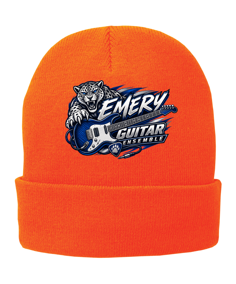 Emery Weiner Guitar Ensemble- Embroidered Sports Logo Fleece Lined Beanies