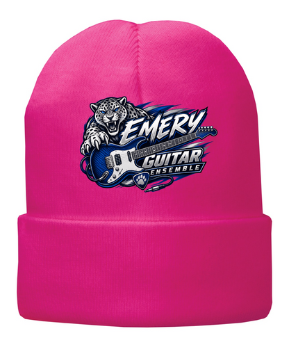Emery Weiner Guitar Ensemble- Embroidered Sports Logo Fleece Lined Beanies