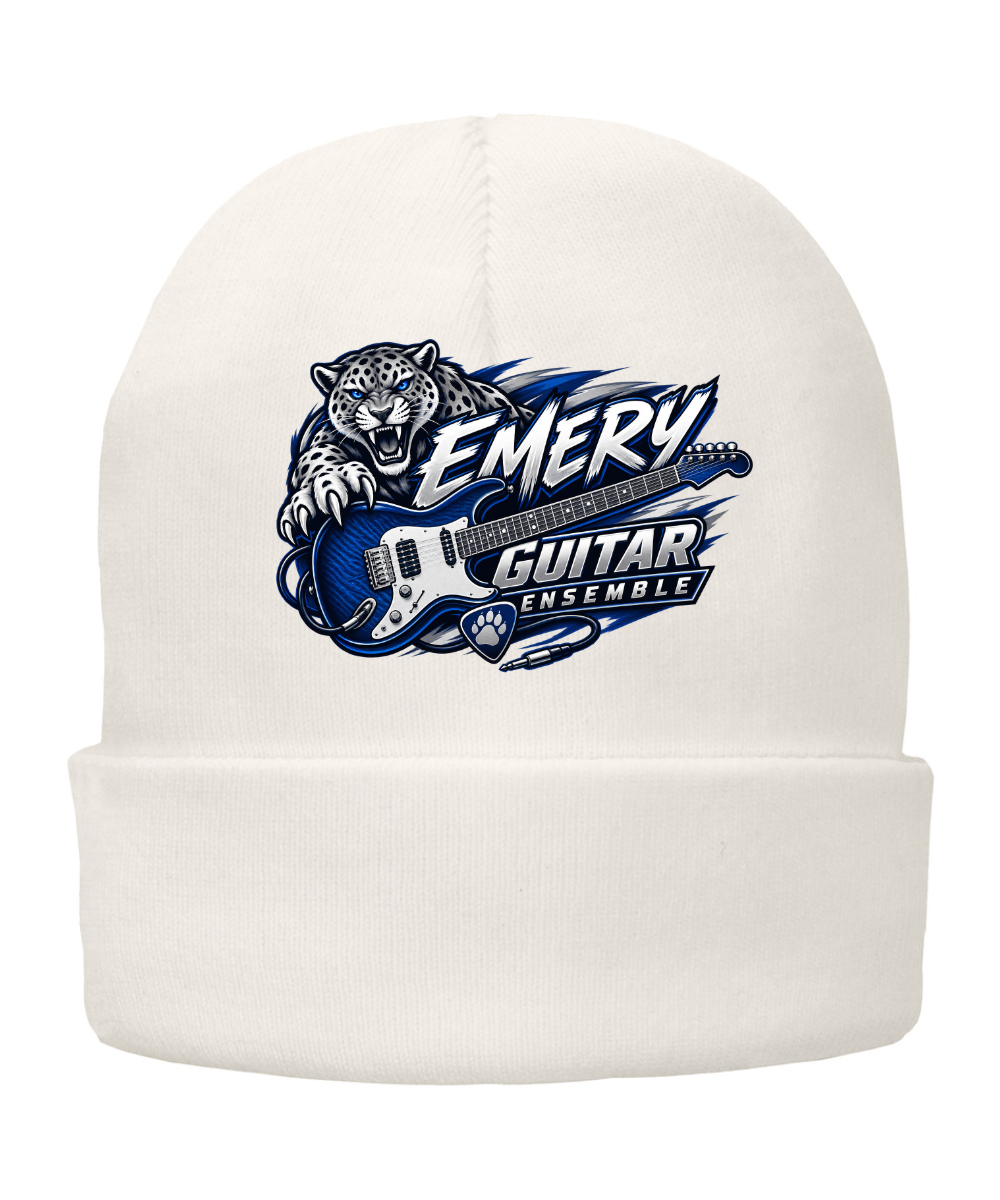 Emery Weiner Guitar Ensemble- Embroidered Sports Logo Fleece Lined Beanies
