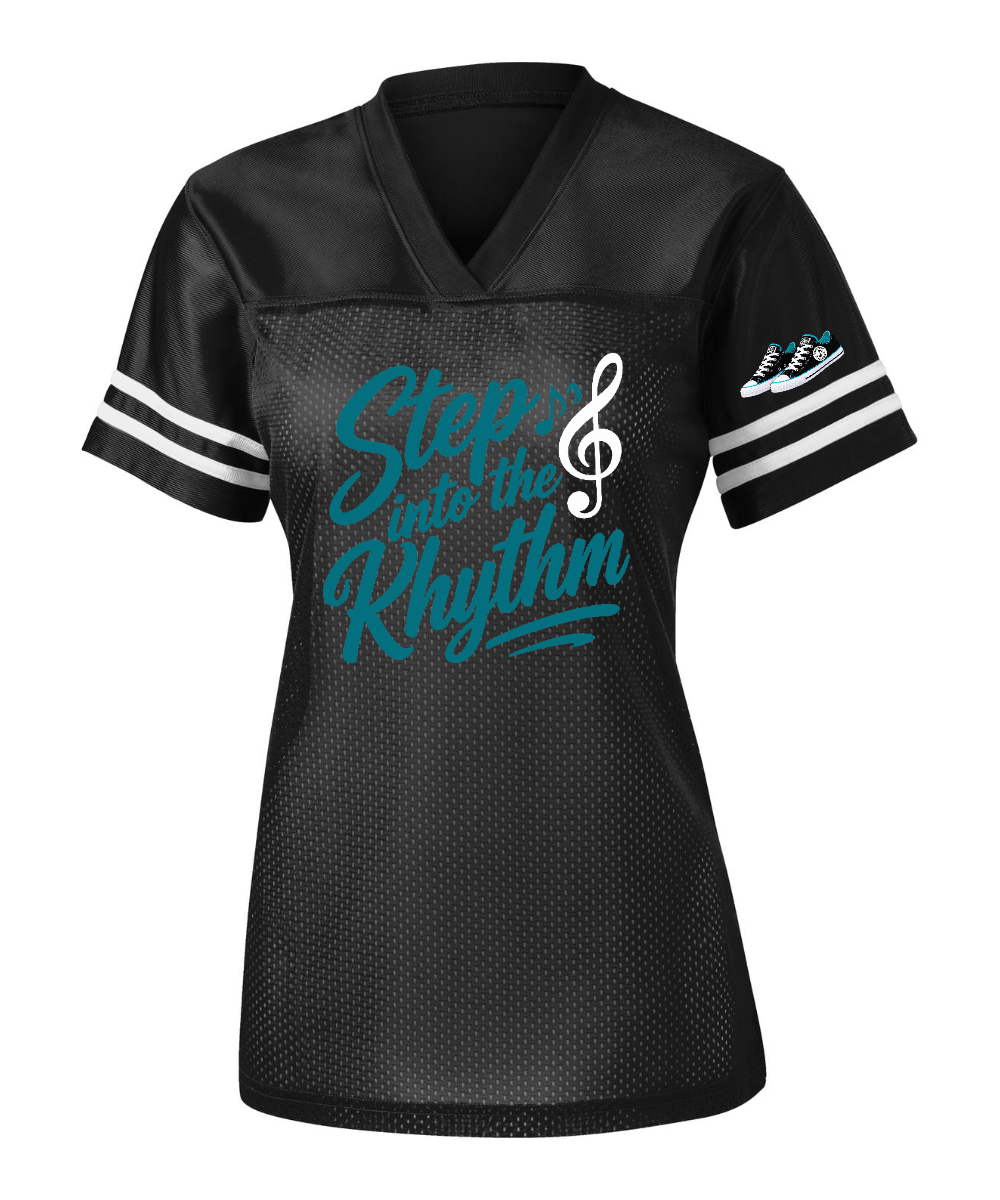Step into the Rhythm- Black Ladies PosiCharge Replica Jersey