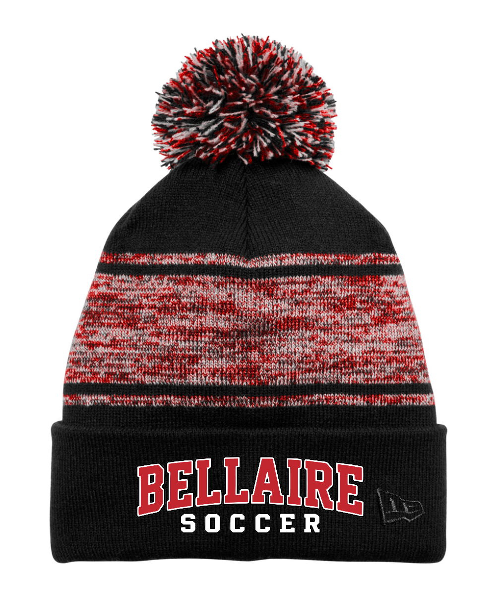 Bellaire Cardinals- Bellaire Soccer Embroidered Knit Pom Beanie