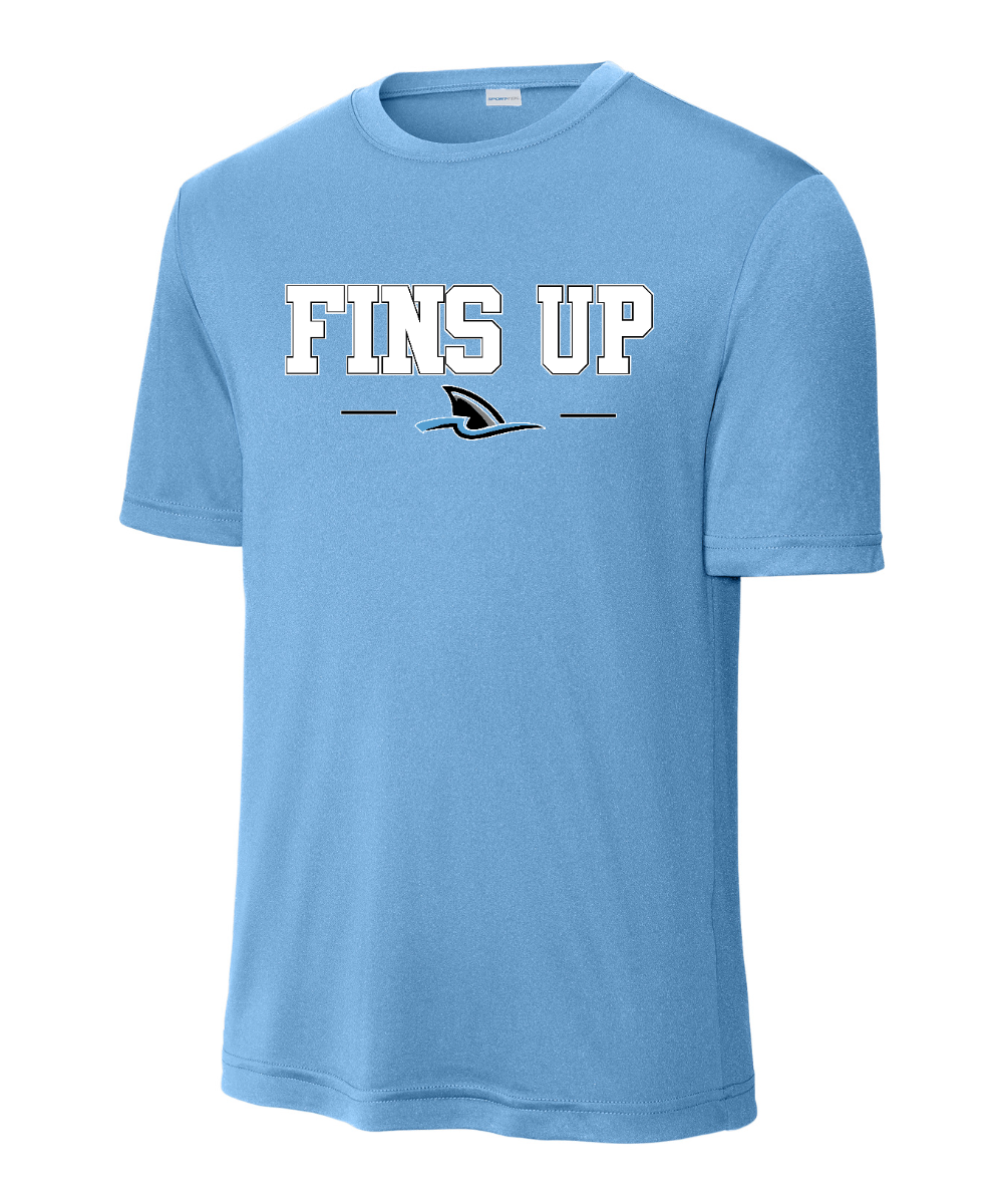 Shadow Creek Aquatics - "Fins Up" Performance Tee