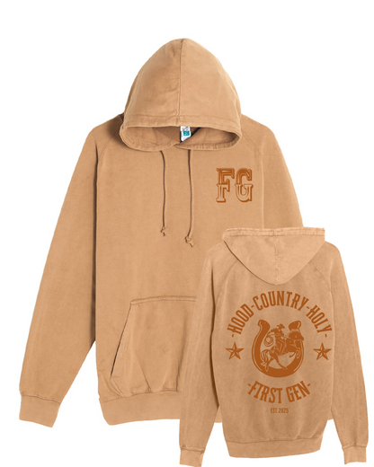 First Gen- Vintage Hood, Country, Holy Hoodie