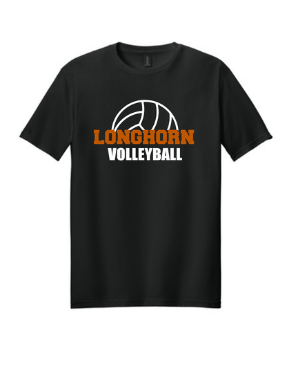 Dobie HS Volleyball - Longhorn Volleyball - Dryblend Cotton Tee