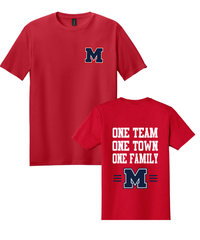 Manvel Football - One Team Cotton Tee