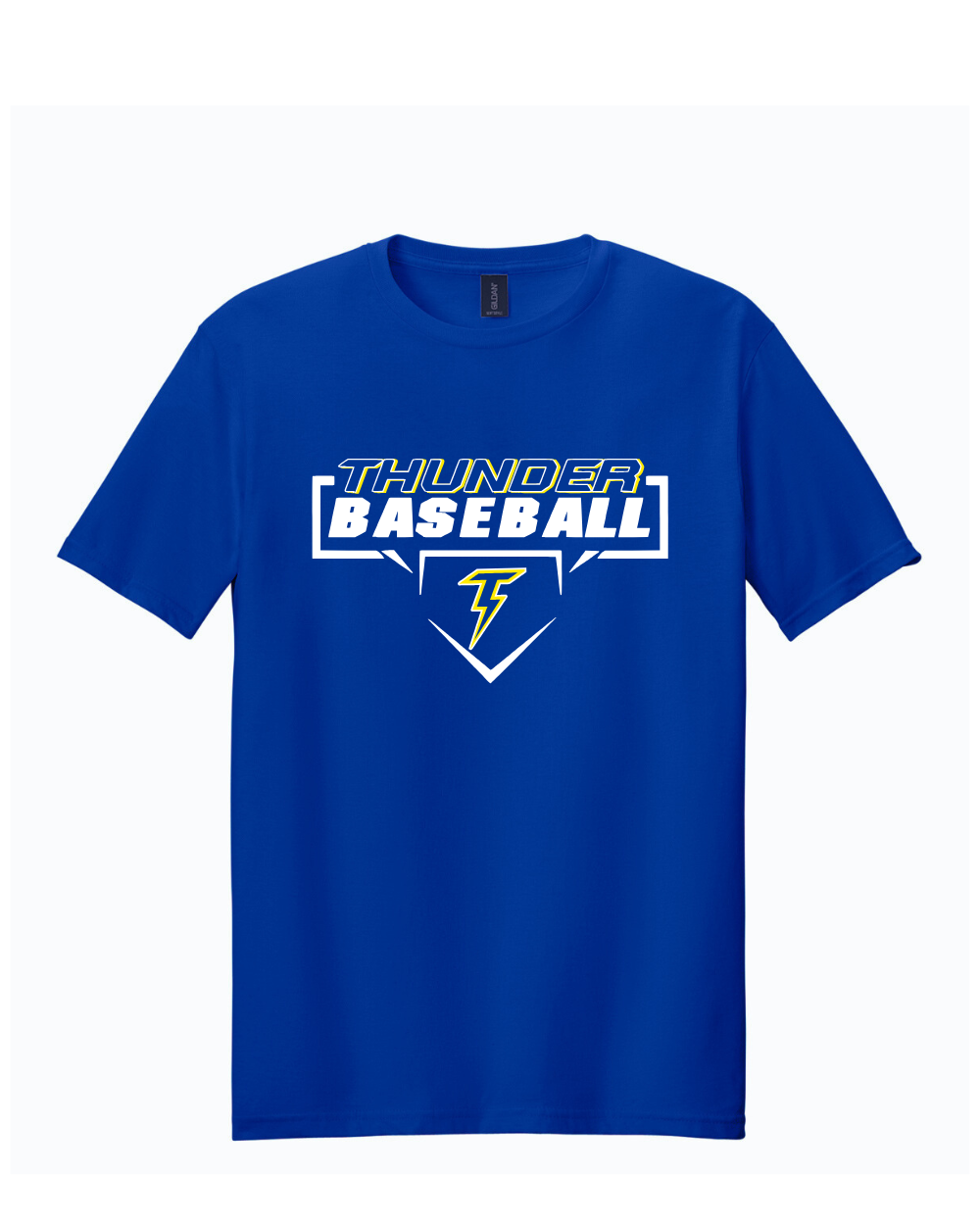 Thunder Baseball- Thunder Baseball Diamond Short Sleeve Cotton Tee