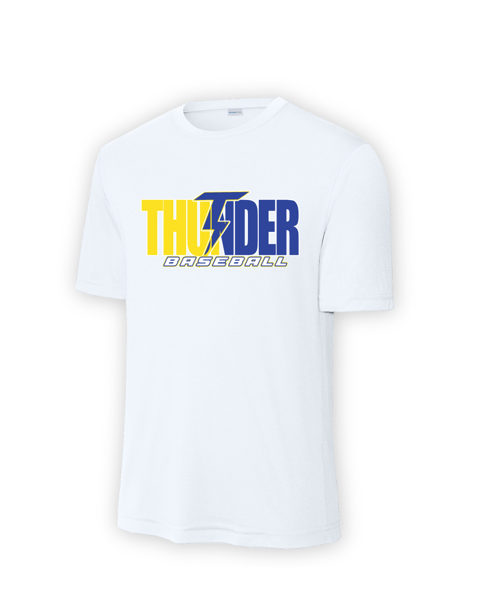 Thunder Baseball- Split Thunder Baseball Short Sleeve Performance Tee