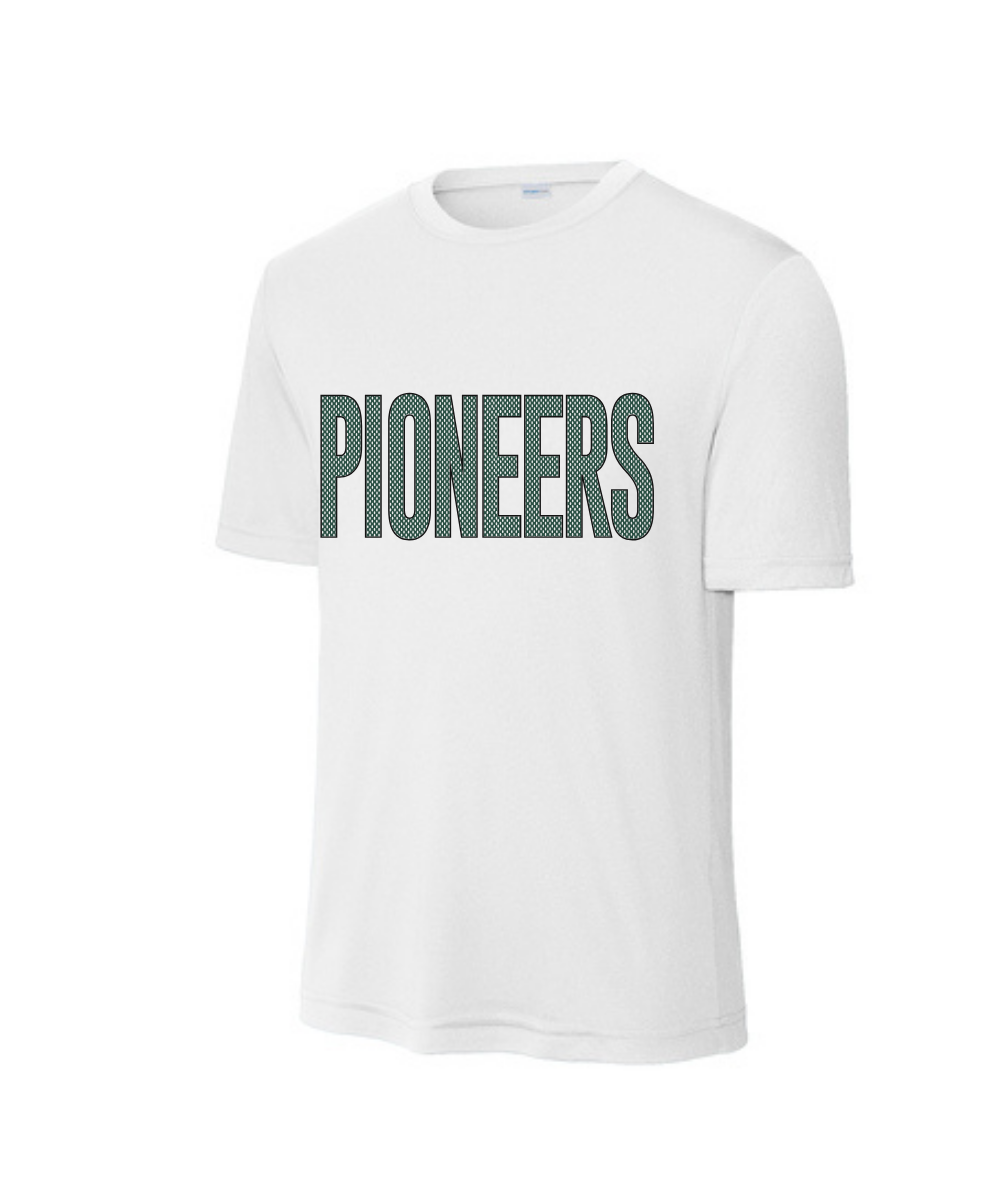 Iowa Colony High School Spiritwear-Mesh Pioneers Performance Tee