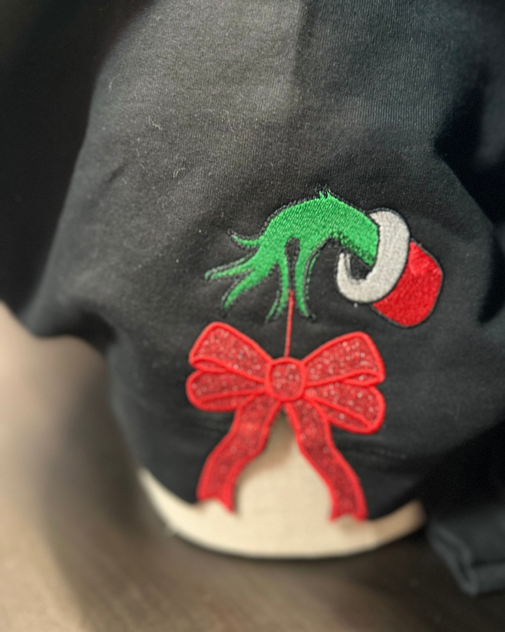 Christmas- Merry Grinchmas Embroidered Sweatshirt