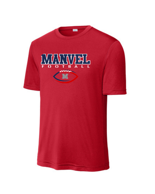 Manvel Football- Manvel Football Short Sleeve Performance Tee