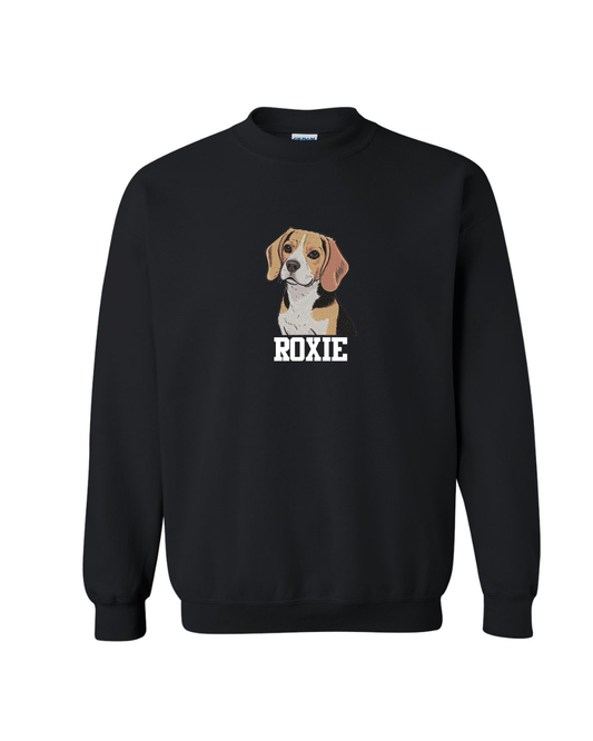 Pet Lovers- Embroidered Dog Sweatshirt