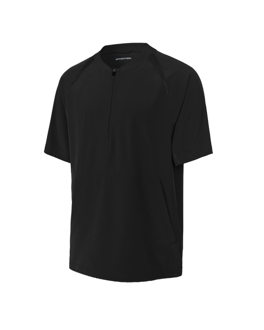 Sport-Tek ® Repeat 1/2-Zip Long Sleeve Hooded Jacket