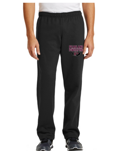 Pearland Powerlifting- PHS Logo Cotton Fleece Pants- Black
