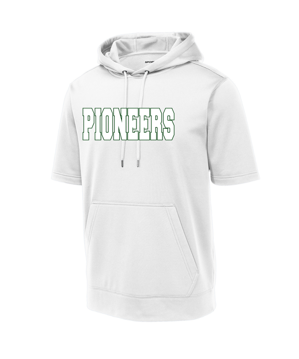 Pioneers- Embroidered Pioneers Applique  Short Sleeve Performance Hoodie