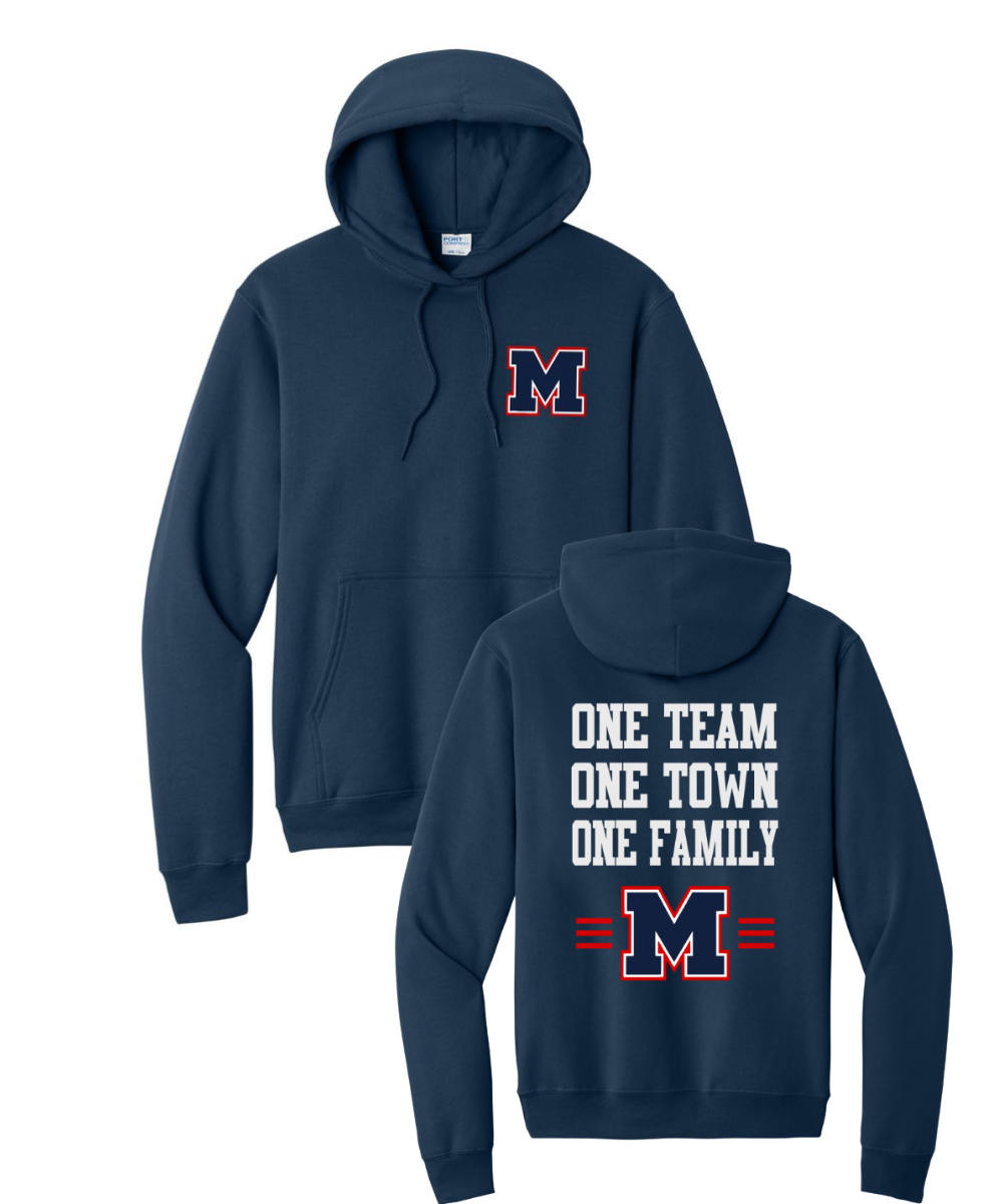 Manvel Football - One Team Cotton Fleece Hoodie