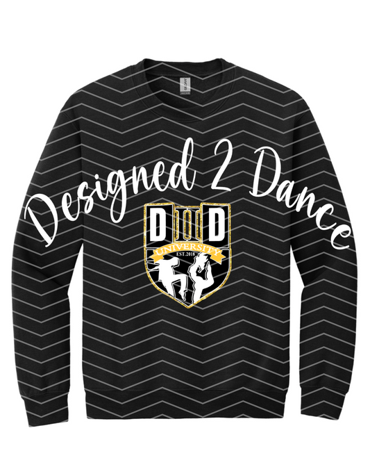 D2D - Designed 2 Dance Crewneck shirt- black