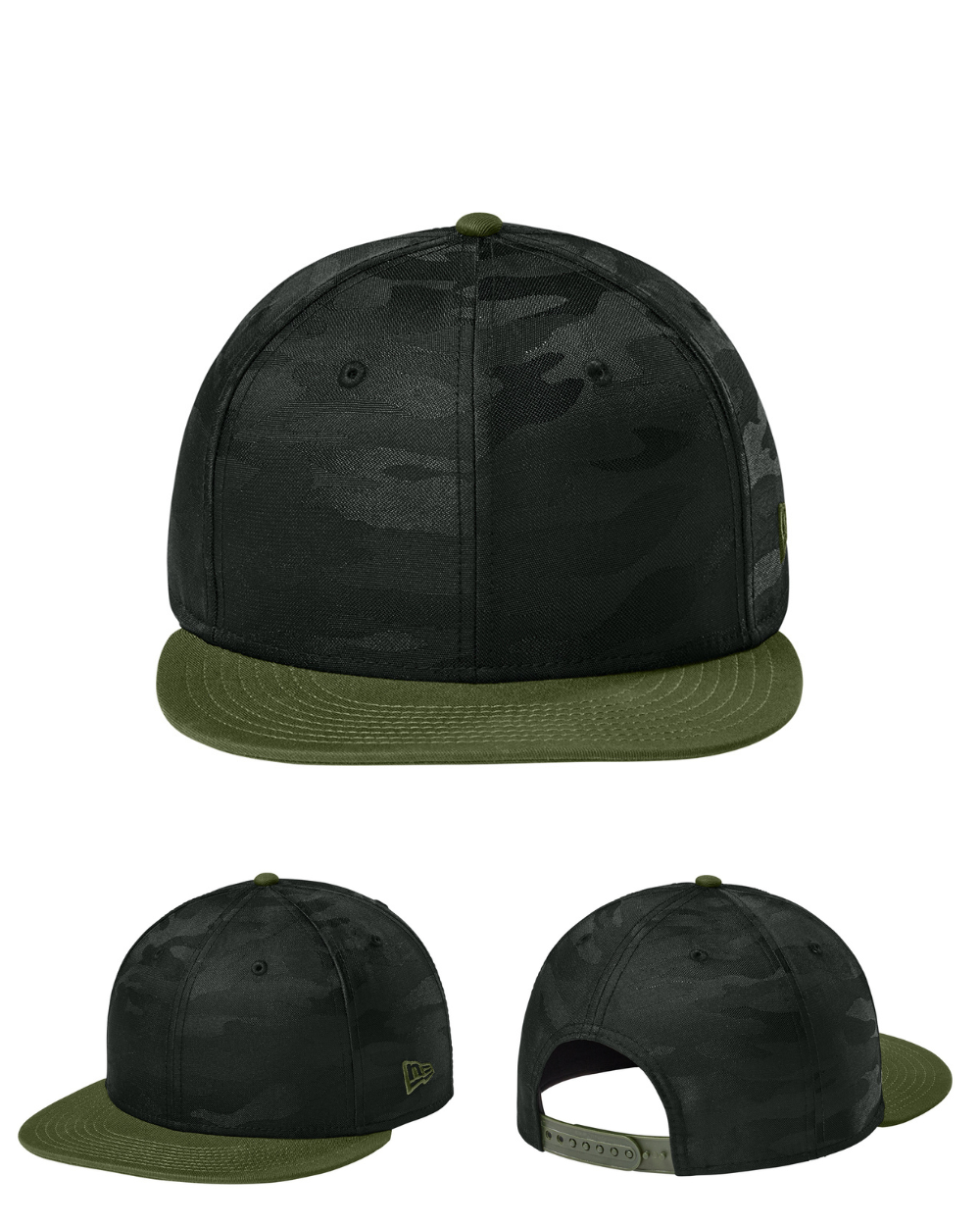 New Era® Camo Flat Bill Snapback Cap