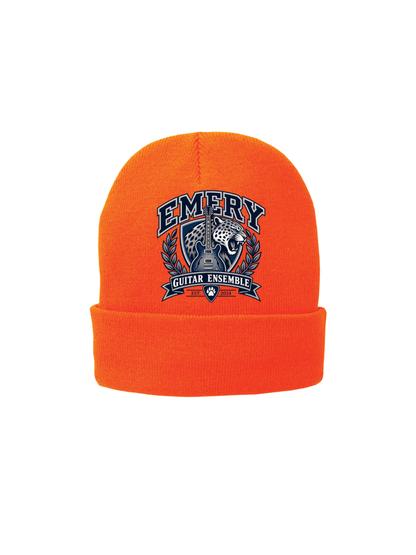 Emery Weiner Guitar Ensemble- Embroidered Traditional Fleece Lined Beanies