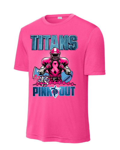 Shadow Creek Titans- Titans Pink Out Short Sleeve Performance Tee