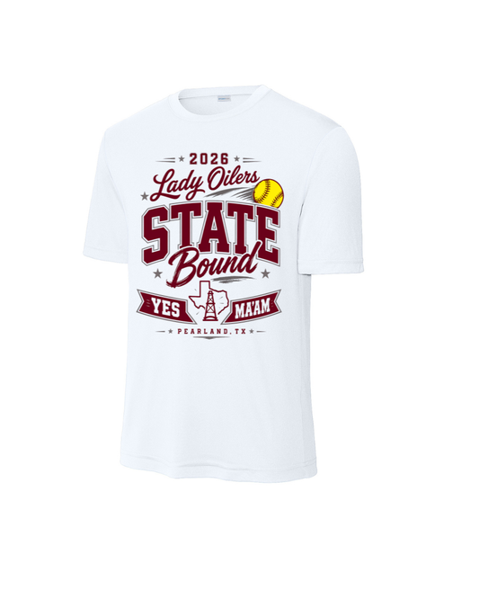 PHS Softball-State Yes Ma'am Performance Short Sleeve Tee