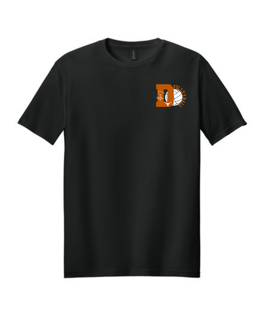 Dobie HS Volleyball - D Volleyball logo  - Dryblend Cotton Tee