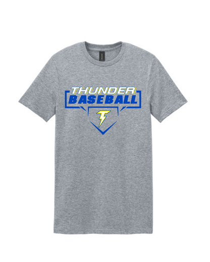 Thunder Baseball- Thunder Baseball Diamond Short Sleeve Cotton Tee