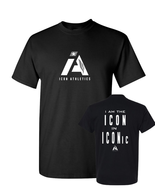 Icon Athletics- Iconic Cotton Tee- Black