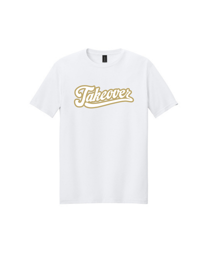 CAT Takeover- Cotton Tee Shirt- Cursive TAKEOVER