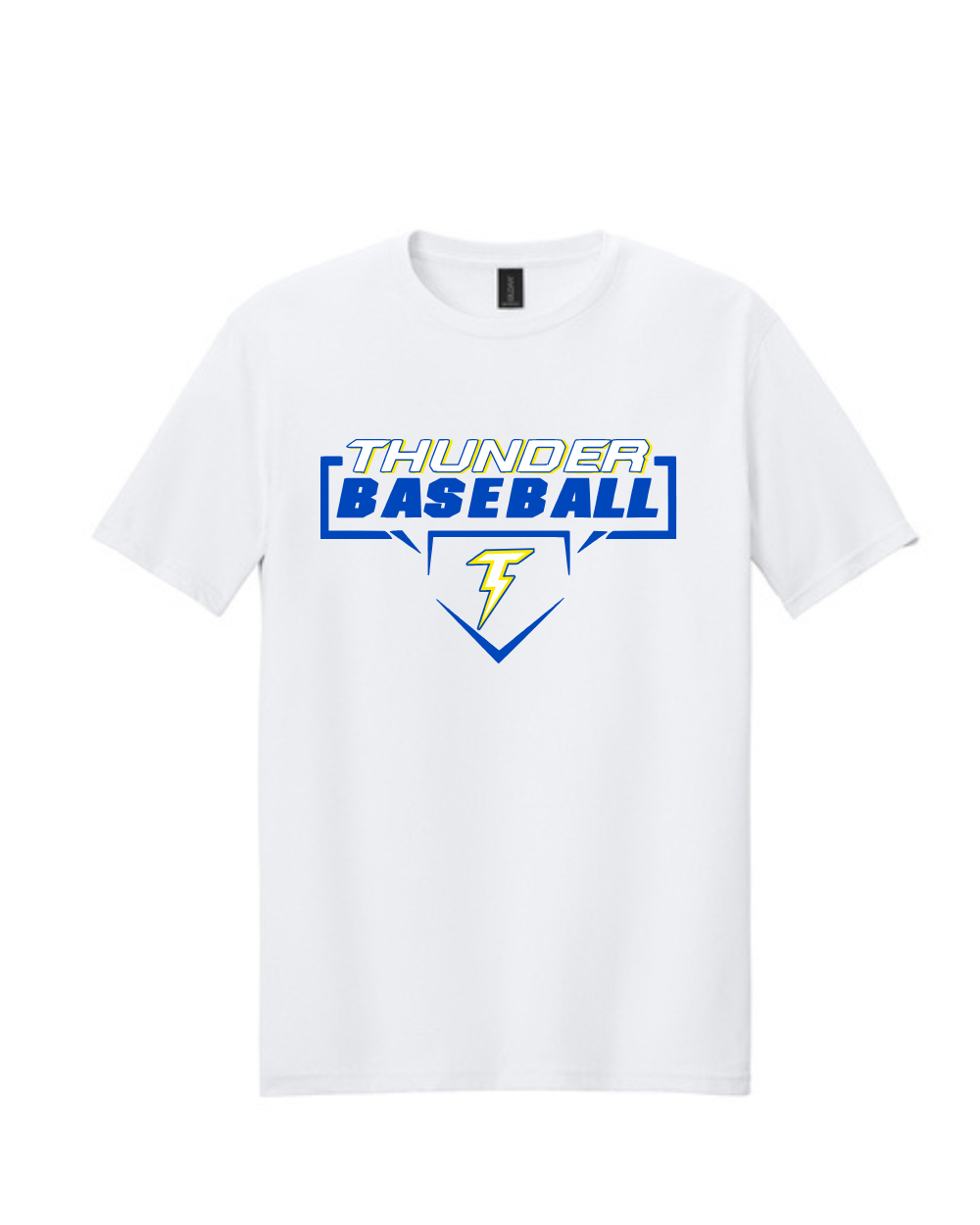 Thunder Baseball- Thunder Baseball Diamond Short Sleeve Cotton Tee