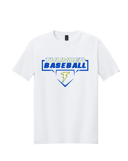 Thunder Baseball- Thunder Baseball Diamond Short Sleeve Cotton Tee
