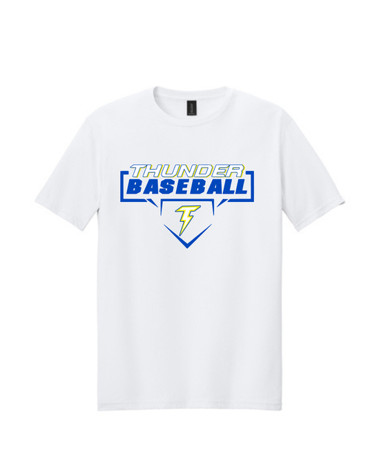 Thunder Baseball- Thunder Baseball Diamond Short Sleeve Cotton Tee