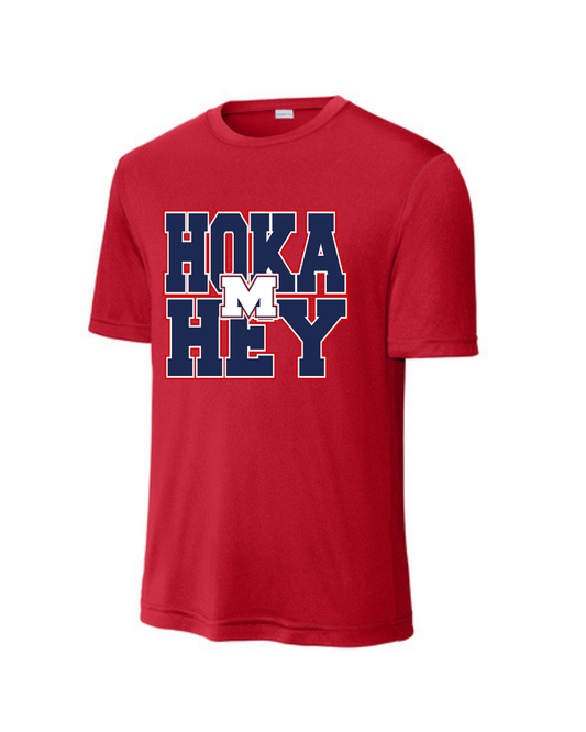 Manvel Football- Hoka Hey Football Short Sleeve Performance Tee