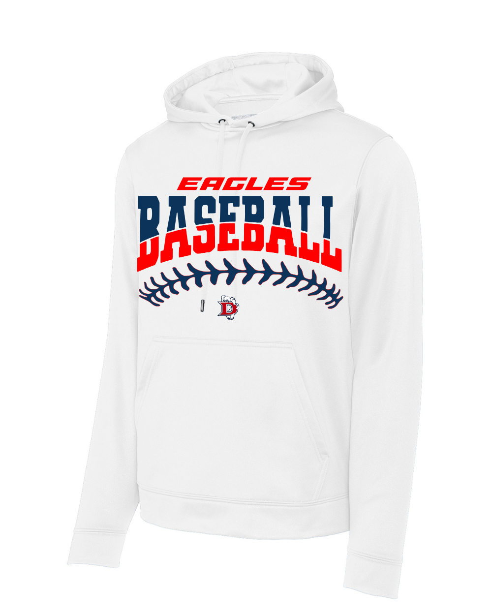 Dawson Baseball Eagle Logo Performance Hoodie