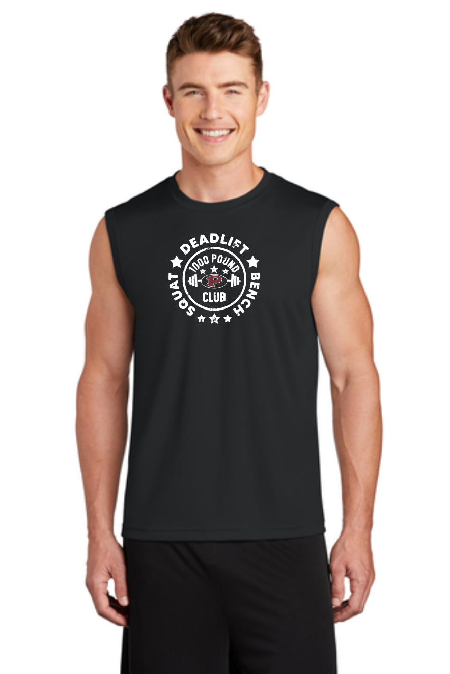 Pearland Powerlifting- Sleeveless Performance Tee- black