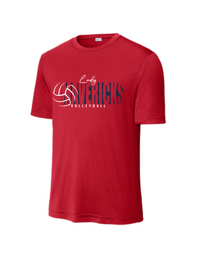 Manvel Volleyball-  Lady Mavericks Short Sleeve Performance Tee