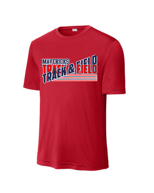 Manvel Track and Field - Maverick Track and Field Short Sleeve Performance Tee